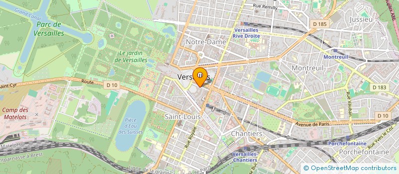 localisation de l'entreprise ASS PREST PARA UNIVERSITAIRES à VERSAILLES