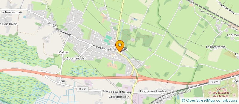 localisation de l'entreprise ASS  PRESTA-CONCERT  LA CHAPELLE-LAUNAY