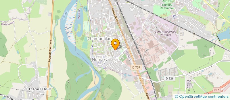localisation de l'entreprise ASS PRET APPAREILLAGE MALADES PARALYSES à MOULINS