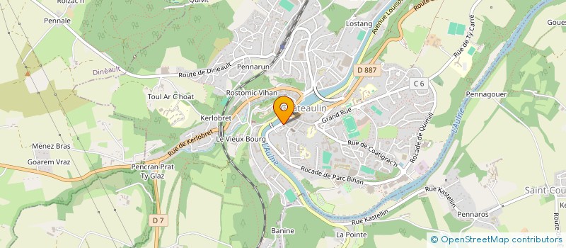 localisation de l'entreprise ASS PREVENTI PROTECTI ENFANCE MILIEURUR à CHATEAULIN