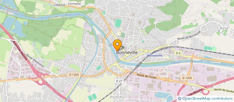 localisation de l'entreprise ASS PREVENTION ET REINSERTION SOCIALE à BONNEVILLE