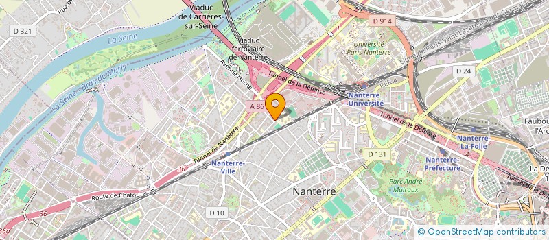 localisation de l'entreprise ASS PREVENTION PETIT NANTERRE à NANTERRE