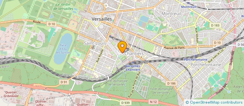 localisation de l'entreprise ASS PREVENTION POLLUTIONS INDUSTRIELLES à VERSAILLES