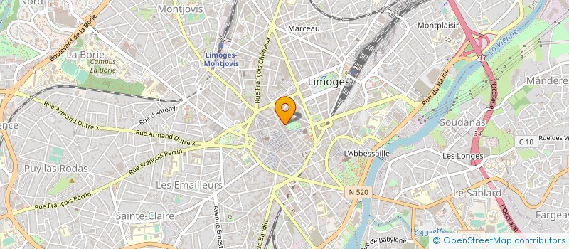 localisation de l'entreprise ASS PREVOYANCE DES ASSURES LIMOUSIN à LIMOGES