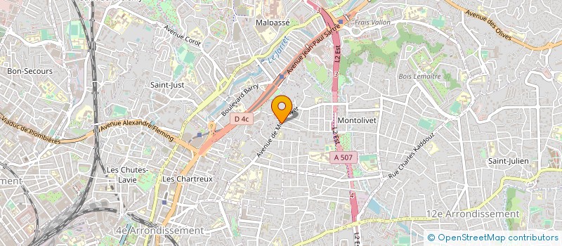 localisation de l'entreprise ASS PRINCESS  MARSEILLE