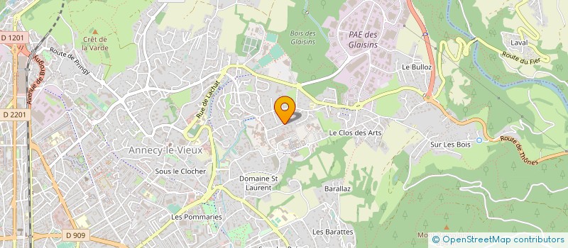 localisation de l'entreprise ASS PRINGY REBRA à ANNECY