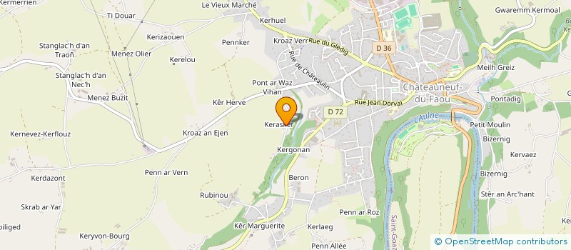 localisation de l'entreprise ASS PRINTEMPS DE CHATEAUNEUF DU FAOU à CHATEAUNEUF-DU-FAOU