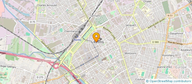 localisation de l'entreprise ASS PRIORITE OUVERTURE  REIMS