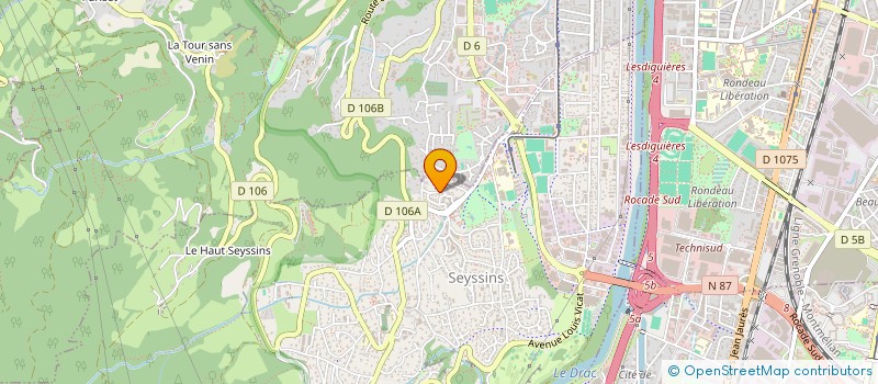 localisation de l'entreprise ASS  PRIORITES SEYSSINS à SEYSSINS