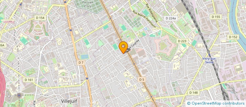 localisation de l'entreprise ASS PRISCO (PROTECTION INTERNATIONALE SANTE DES CONGOLAIS) à VITRY-SUR-SEINE