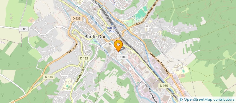 localisation de l'entreprise ASS PRISONN GUERRE DE MEUSE  BAR-LE-DUC