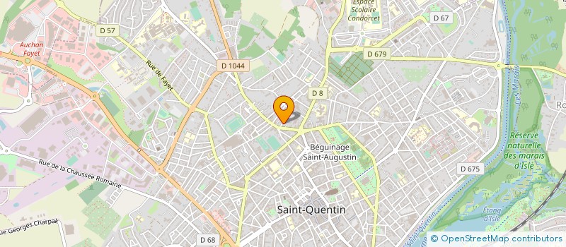 localisation de l'entreprise ASS PROCOM PLANETE à SAINT-QUENTIN