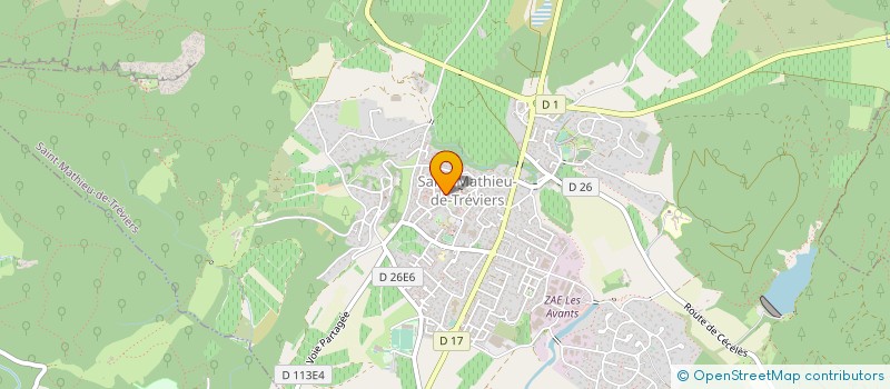 localisation de l'entreprise ASS PROD PLANTES MED ARO à SAINT-MATHIEU-DE-TREVIERS