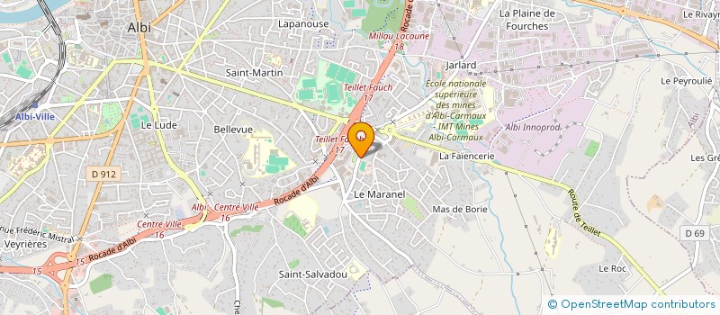 localisation de l'entreprise ASS PRODUCTEURS MARCHE COUVERT ALBI à ALBI