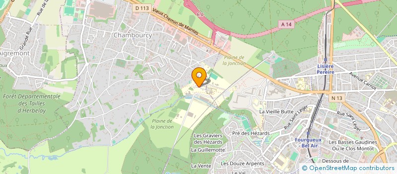 localisation de l'entreprise ASS PROF EXPERIM HORT ORNEMENTAL PEPINIE à CHAMBOURCY