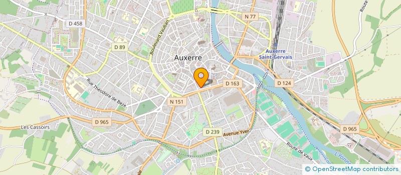 localisation de l'entreprise ASS PROF INGEN TRAVA RURAUX TECHN GENIE à AUXERRE