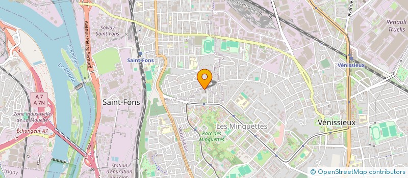 localisation de l'entreprise ASS PROF REG COMMERCIAL AFFETE ROUTIER à VENISSIEUX