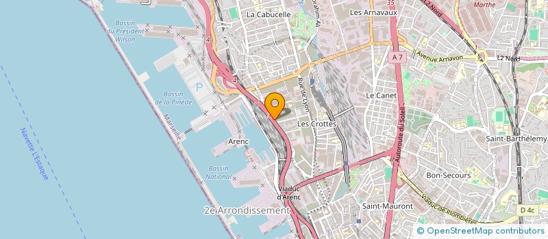 localisation de l'entreprise ASS PROFESS COMMISSIONNAIRES TRANSPORTS  MARSEILLE