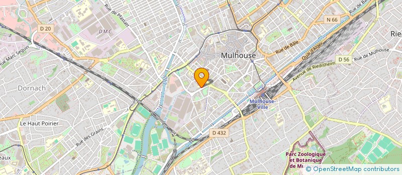 localisation de l'entreprise ASS PROFESS RESTAURATEURS CHEFS CUISINE  MULHOUSE