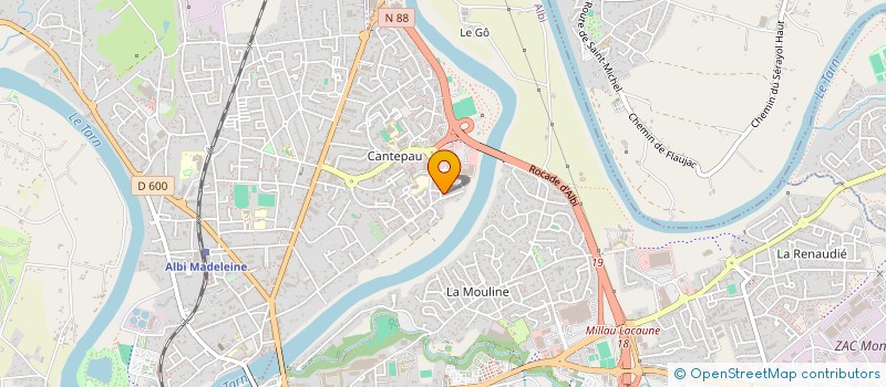 localisation de l'entreprise ASS PROFESSEURS SCIENCES MEDICO SOCIALES à ALBI