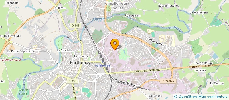 localisation de l'entreprise ASS PROFESSIONNELLE POUR LA MODERNISATION DU MARCHE DE PARTHENAY  PARTHENAY