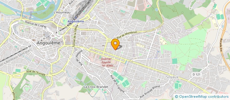 localisation de l'entreprise ASS PROFESSIONNELS DU SPECTACLE REUNIS à ANGOULEME