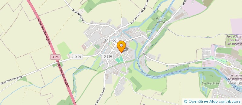 localisation de l'entreprise ASS PROFESSIONNELS SANTE CANTON MARCOING  MARCOING