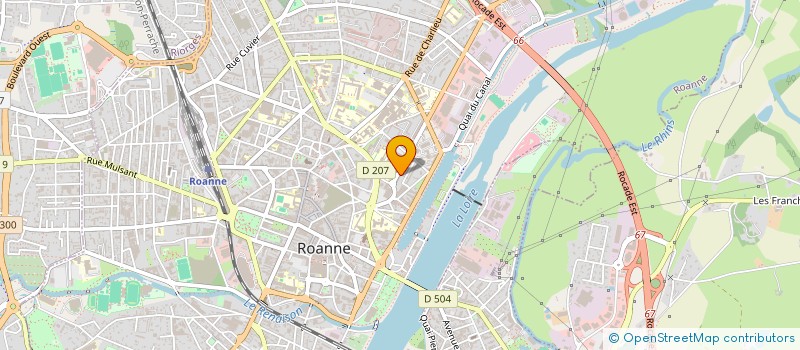 localisation de l'entreprise ASS PROM ARTISANS RETRAITES TUTORAT ENTR à ROANNE