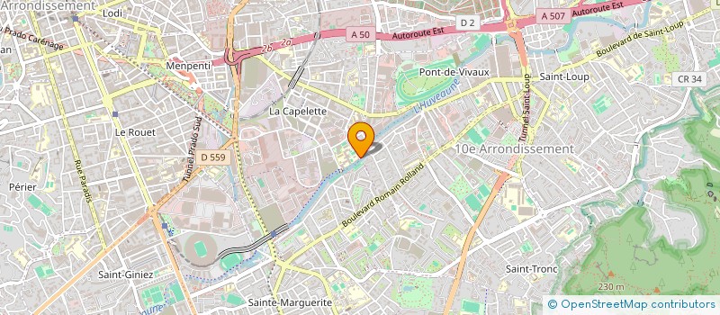 localisation de l'entreprise ASS PROM DU FILM ET TELEVISION SANTE à MARSEILLE