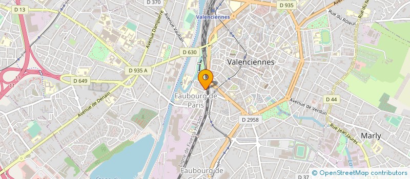 localisation de l'entreprise ASS PROMETHEE HAINAUT CAMBRESIS à VALENCIENNES