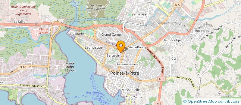 localisation de l'entreprise ASS PROMO CULTURE SCIENTIF TECHNI INDUST à POINTE A PITRE
