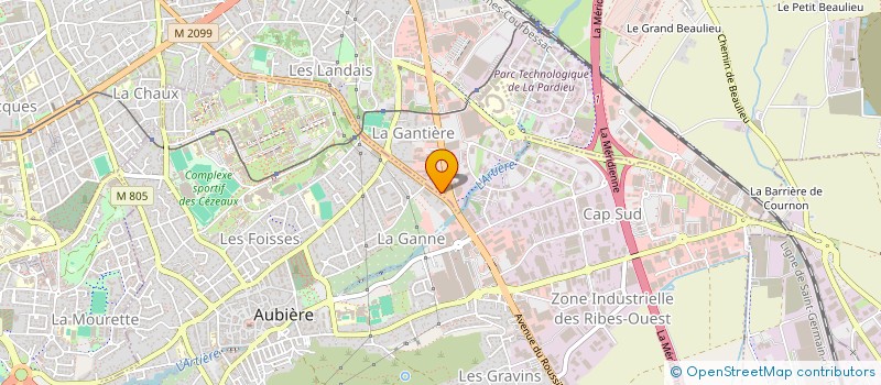 localisation de l'entreprise ASS PROMO DEV STATIONS MASSIF CENTRAL  CLERMONT-FERRAND