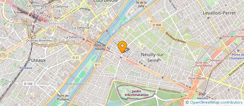 localisation de l'entreprise ASS PROMO ECHANGES CULTURELS FRANCO SLAV à NEUILLY-SUR-SEINE