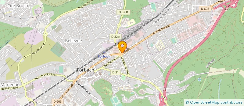 localisation de l'entreprise ASS PROMO ECONOMIQUE CULTU EST MOSELLAN  FORBACH