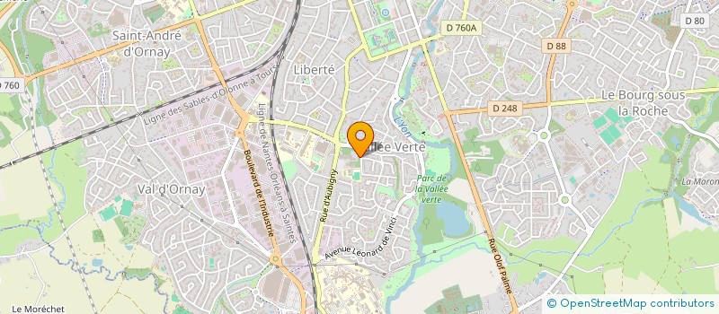 localisation de l'entreprise ASS PROMO GENIE INDUS ALIM BIOLOGIQUE  LA ROCHE-SUR-YON