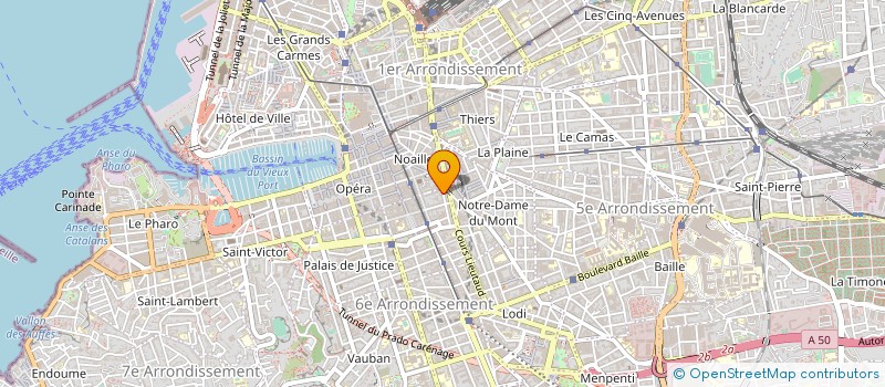 localisation de l'entreprise ASS PROMO GEST OFFICE DEPT PERS HANDICAP à MARSEILLE