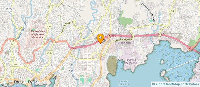 localisation de l'entreprise ASS PROMO MODERN DIAL SOC MARTINQ  FORT DE FRANCE