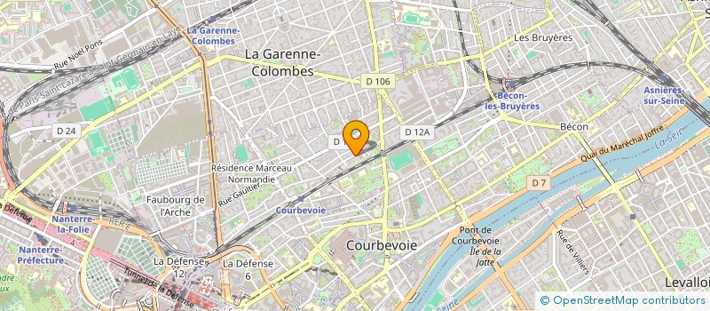 localisation de l'entreprise ASS PROMO RECHERCHE MEDICALE ET ENSEIGN. à COURBEVOIE
