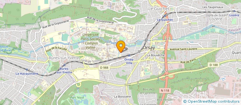 localisation de l'entreprise ASS PROMO UNIVERSITE VAL ESSONNE à ORSAY