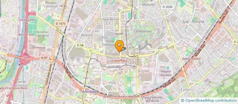 localisation de l'entreprise ASS PROMO VILLAGE DE MAUDERY  GRENOBLE