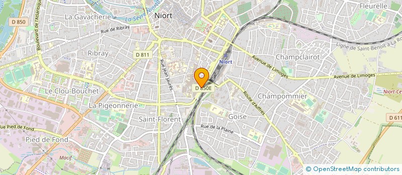 localisation de l'entreprise ASS PROMOT ACTIVITE SECTEUR CTRE HOSPITA  NIORT