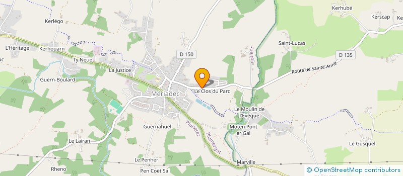 localisation de l'entreprise ASS PROMOT JEUNES PAR LE TRAVAIL  PLUMERGAT