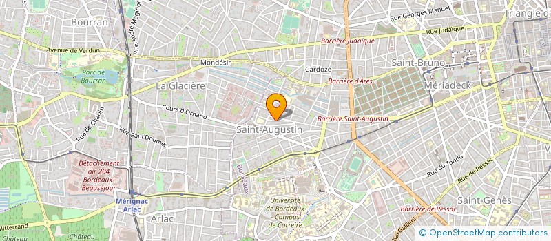 localisation de l'entreprise ASS PROMOT ORGANISAT RESSOURCES HUMAINES à BORDEAUX