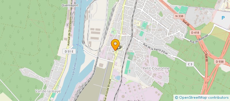 localisation de l'entreprise ASS PROMOT PEPINIER ENTREPR PETIT COURON  PETIT-COURONNE