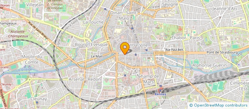 localisation de l'entreprise ASS PROMOT RECHERCHE ARCHEOLOGIQUE OUEST  RENNES