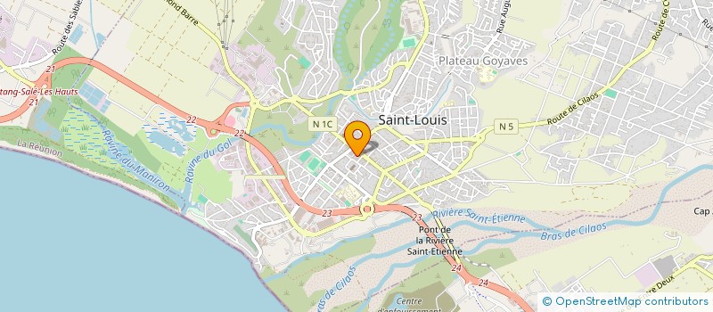 localisation de l'entreprise ASS PROMOT SPORT INSERT ET LOISIR à SAINT-LOUIS