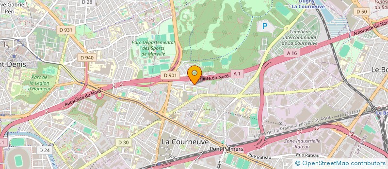 localisation de l'entreprise ASS PROMOTION AUDIOVISUELLE CULTURELLE à LA COURNEUVE