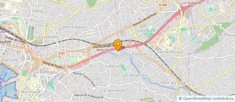 localisation de l'entreprise ASS PROMOTION AUTEURS COMPOSITEURS INTER  TOULON