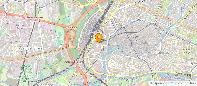 localisation de l'entreprise ASS PROMOTION CHANTIERS ECOLE STRASBOURG à STRASBOURG
