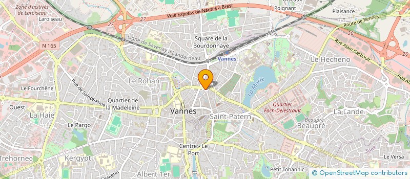 localisation de l'entreprise ASS PROMOTION CHAUSSURES OUEST à VANNES